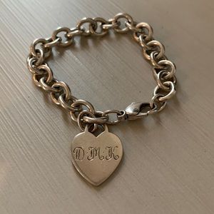 Tiffany & Co. heart charm bracelet